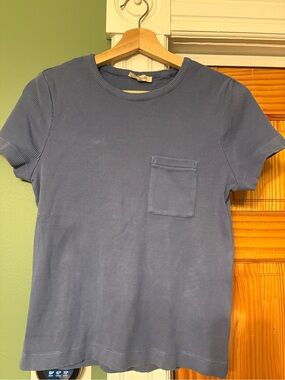 Madewell Short-Sleeve Pocket Tee in Slate Blue